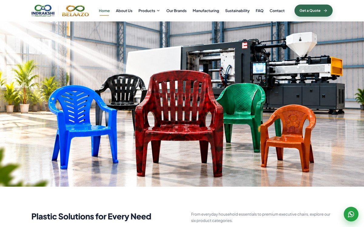 Indrakshi Polyplast website built by GMB Consult